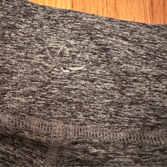 Beyond Yoga Crop Legging Side Lattice Gray Black Spacedye Sz S Lace Up Hem (c5) - Picture 6 of 10